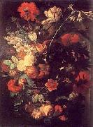 Jan van Huysum Vase of Flowers on a Socle oil painting